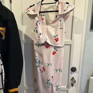 ELLIATT Archibald Dress - Pale Pink Dress - Floral Print Dress - ,